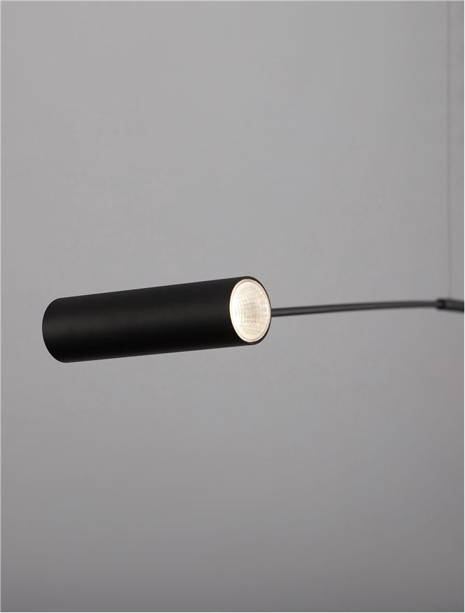 Lampadar VOICE black led 12W 3000K IP20 H200cm Nova Luce