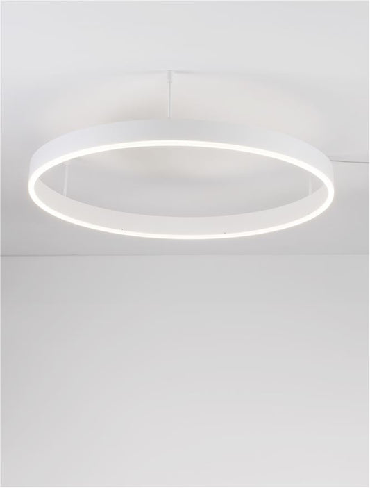 Lampa suspendata MOTIF Sandy White D80 H18 NOVA LUCE