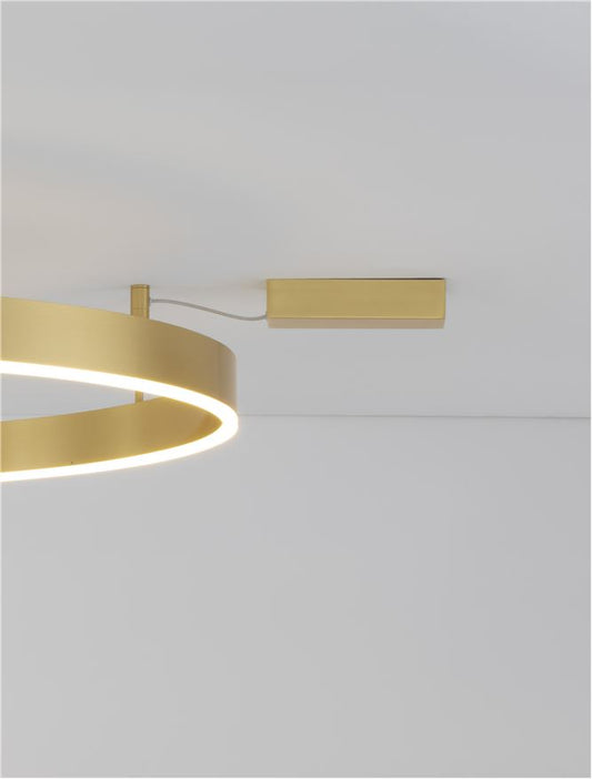 Plafoniera MOTIF Bronze Aluminium & Acrylic 60W Diam. 100 cm Nova Luce