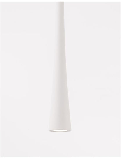 Lampa suspendata GOCCIO White Aluminium & Steel White Fabric Wire NOVA LUCE