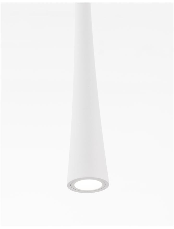 Lampa suspendata GOCCIO White Aluminium & Steel White Fabric Wire NOVA LUCE