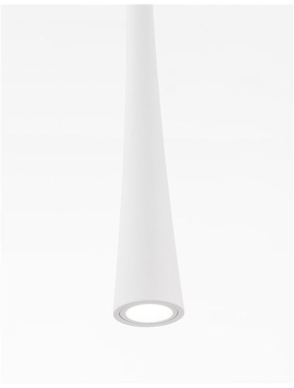 Lampa suspendata GOCCIO White Aluminium & Steel White Fabric Wire NOVA LUCE