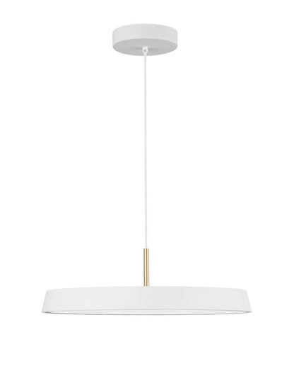 Lampa suspendata VETRO Satin Gold Aluminium & Acrylic Black Fabric Wire NOVA LUCE