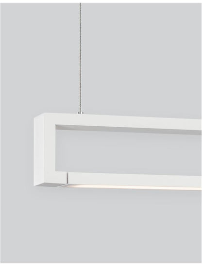 Lampa suspendata LINE Sandy White Aluminium LED 38 Watt  1460Lm 3000K IP20 L 120 cm  Nova Luce