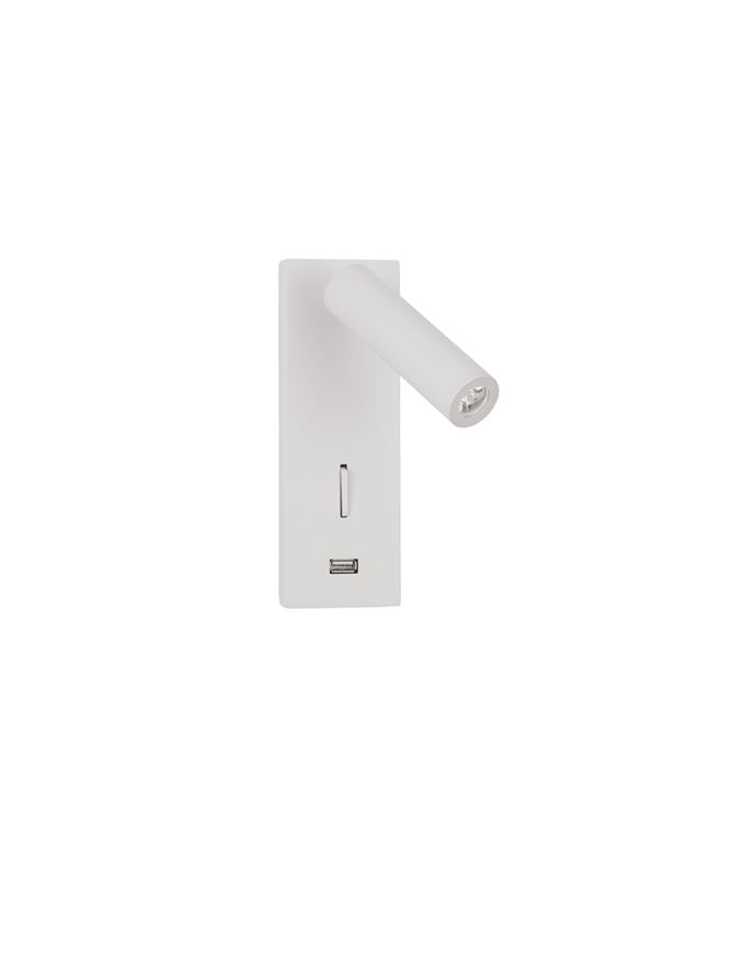 Aplica de interior FUSE  white  3W 3000K IP20 H18cm Nova Luce