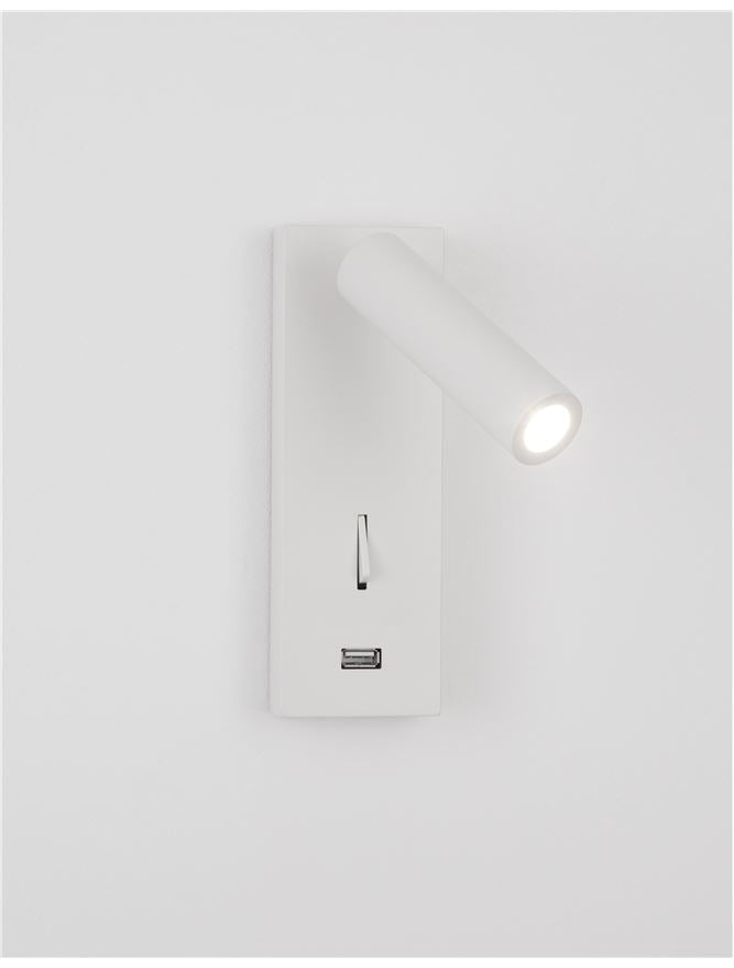 Aplica de interior FUSE  white  3W 3000K IP20 H18cm Nova Luce