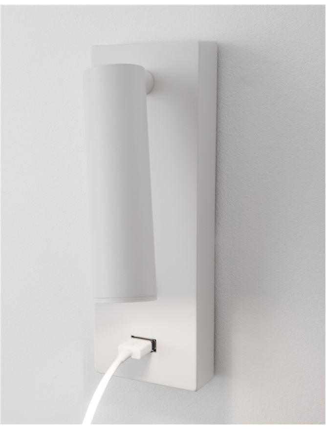 Aplica de interior FUSE  white  3W 3000K IP20 H18cm Nova Luce