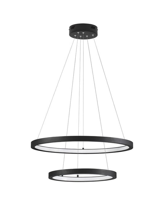 Lampa suspendata EMPATIA 2 Sandy Black Aluminium 1755Lm NOVA LUCE