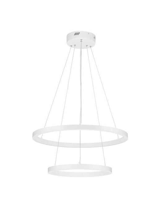 Lampa suspendata EMPATIA 2 Sandy White Aluminium 1755Lm NOVA LUCE