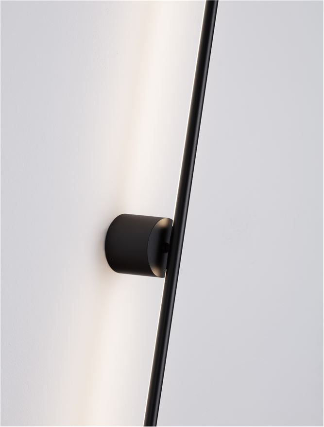 Aplica de interior CRETEL black 15W 3000K IP44 L90cm Nova Luce