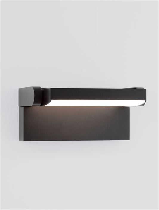 Aplica de exterior SALLY black, LED 20W 3000K IP54 Solar light Nova Luce