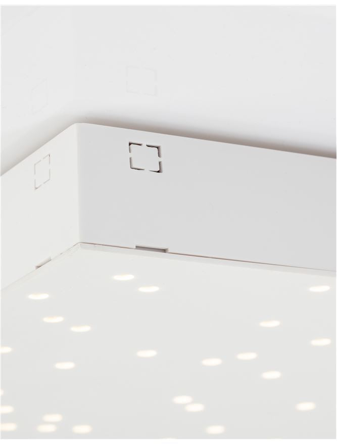 Plafoniera CIELO White ABS  Led 8W 3000-4000K Dim: 30X30 cm Nova Luce