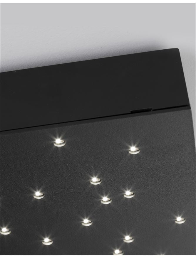 Plafoniera CIELO Black ABS Led 8W 3000-4000K Dim: 30X30 cm Nova Luce