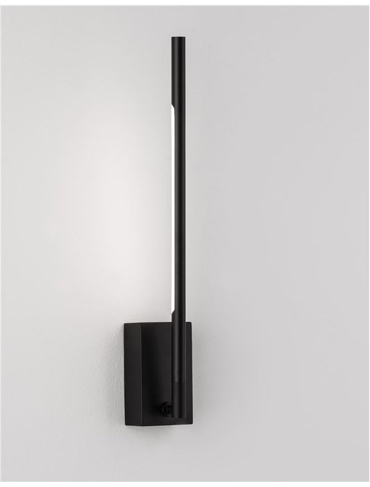 Aplica de interior RACCIO single black 4,6W  IP20 H37cm Nova Luce