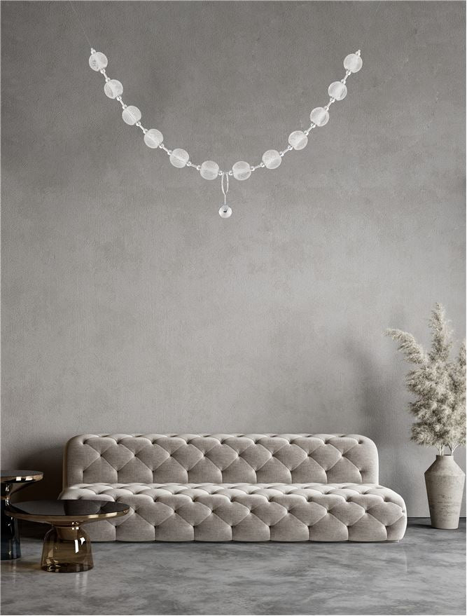 Lampa suspendata BRILLANTE Chrome Aluminium & Acrylic NOVA LUCE