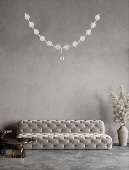 Lampa suspendata BRILLANTE Chrome Aluminium & Acrylic NOVA LUCE