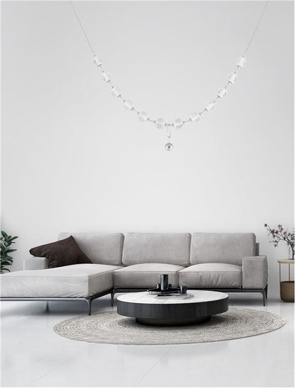 Lampa suspendata BRILLANTE Chrome Aluminium & Acrylic NOVA LUCE