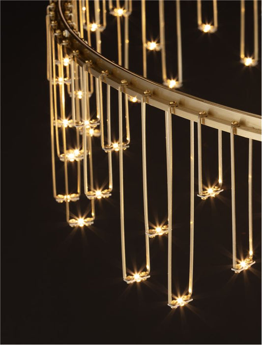 Lampa suspendata STELLAR Matt Brass Gold Copper D100 NOVA LUCE