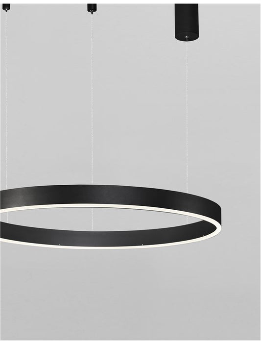 Lampa suspendata MOTIF Sandy Black  D60 NOVA LUCE