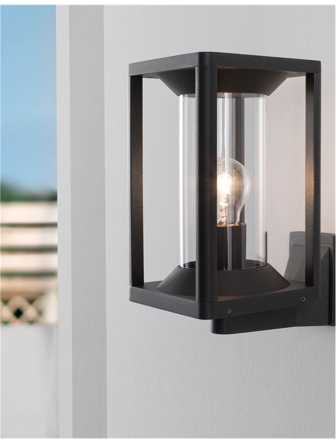 Aplica de exterior LOEVE Anthracite, led E27 max 12W, H 27.6 cm, 3000K, IP65 Nova Luce