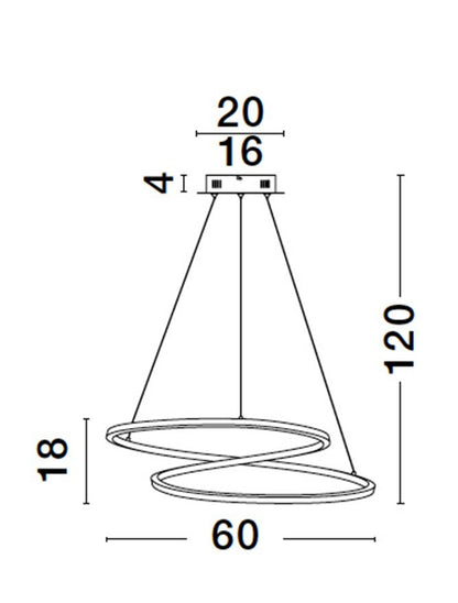 Lampa suspendata GIRISH 40W D60 NOVA LUCE