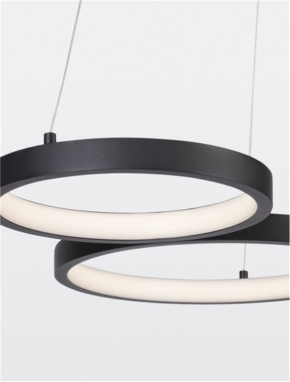 Lampa suspendata MAGNUS 3 Sandy Black Aluminiun & Silicon NOVA LUCE