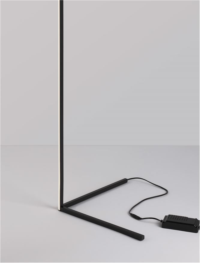 Lampadar V-LINE black led 18W 3000K IP20 H140,5cm Nova Luce