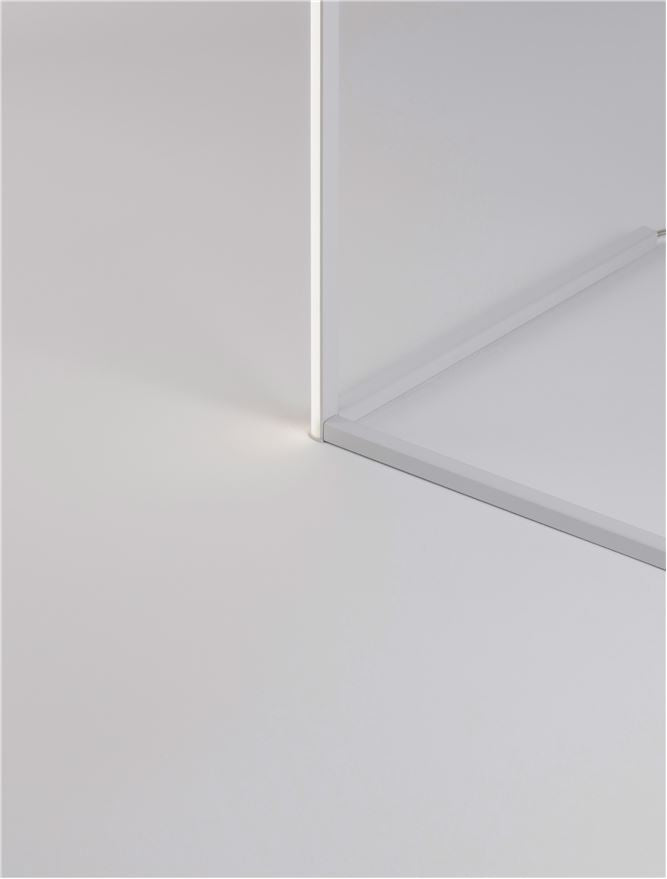 Lampadar V-LINE white led 18W 3000K IP20 H140,5cm Nova Luce