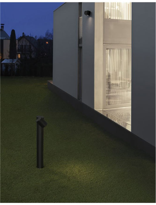 Bolard luminos de exterior FOCUS black, GU10 max 7W, H55cm IP54 Nova Luce