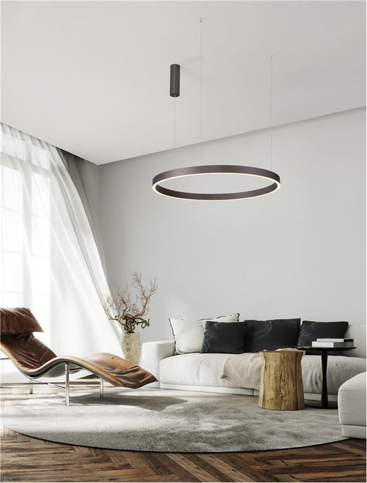 Lampa suspendata ELOWEN Brown Coffee D80 NOVA LUCE