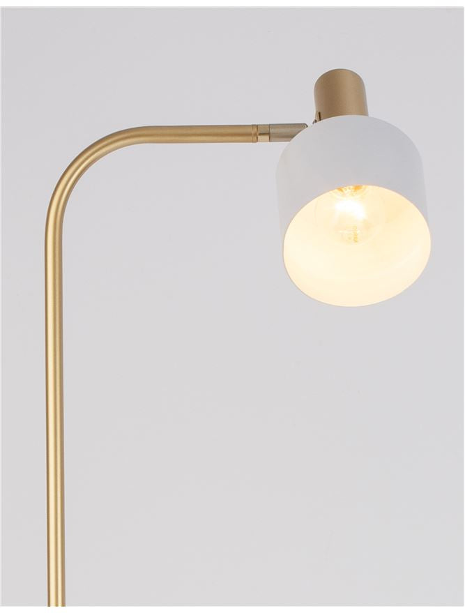 Lampadar PAZ gold/white led  E27 12W  IP20 H165cm Nova Luce