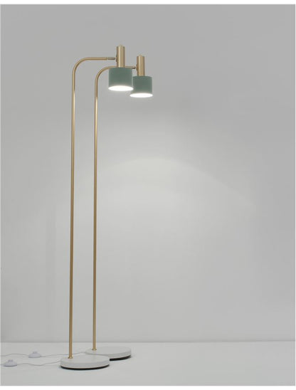 Lampadar PAZ gold/green led  E27 12W  IP20 H165cm Nova Luce