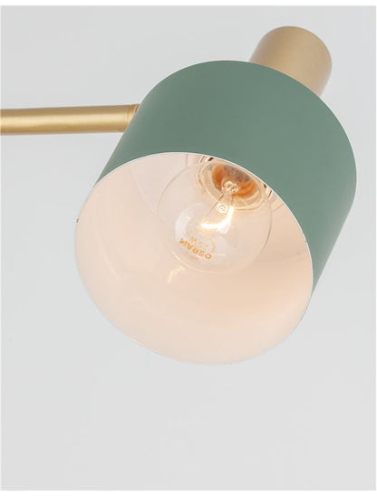 Lampadar PAZ gold/green led  E27 12W  IP20 H165cm Nova Luce