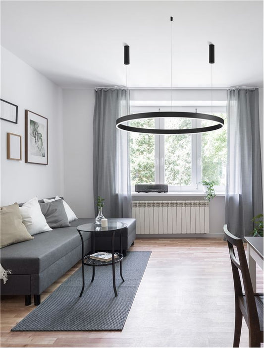 Lampa suspendata MOTIF Sandy Black D120 3000K NOVA LUCE