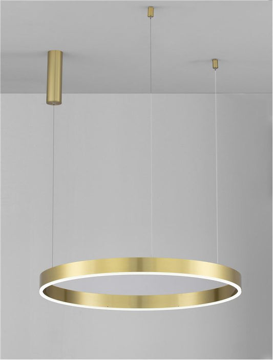 Lampa suspendata MOTIF Brass Gold D80 H200 NOVA LUCE