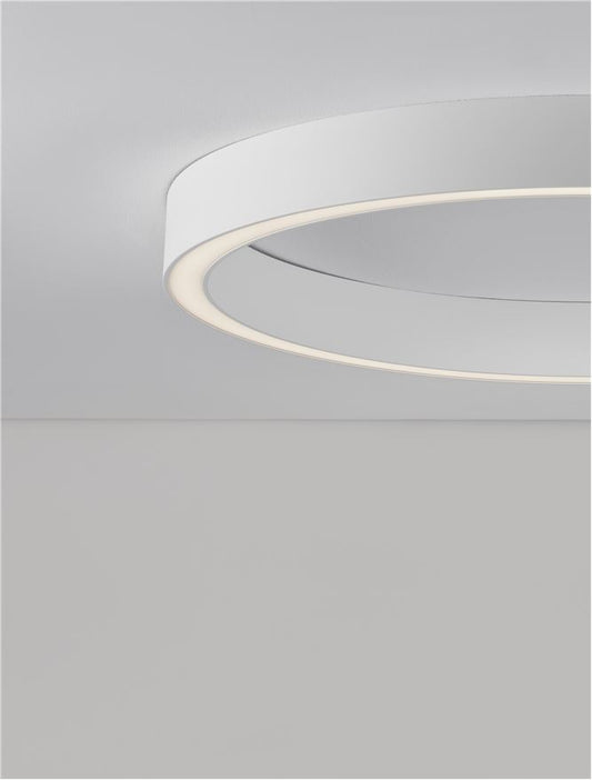 Plafoniera STING Sandy White Aluminium & Acrylic 50W Diam. 80 cm Nova Luce