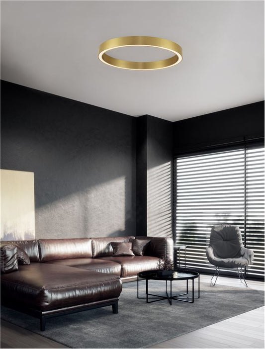 Plafoniera STING Bronze Aluminium & Acrylic 50W Diam. 80 cm Nova Luce