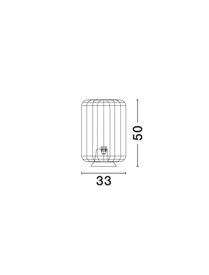 Lampadar MILA natural LED E27 · 1x12 Watt 100-240 Volt · IP20 H50cm Nova Luce