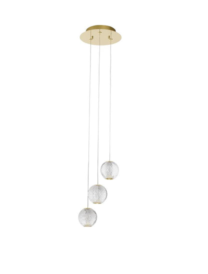 Lampa suspendata BRILLANTE Gold Aluminium & Acrylic 3 NOVA LUCE