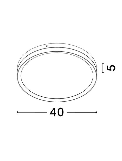 Plafoniera CANTRIA negru & auriu 31W Diam.40 Nova Luce