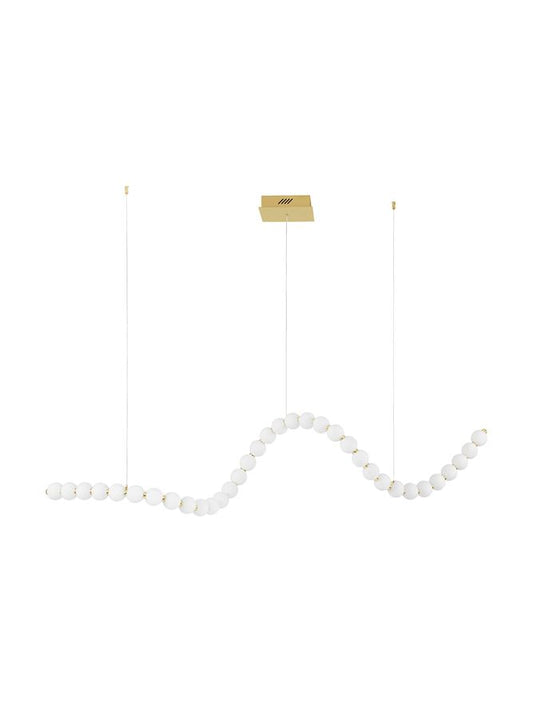 Lampa suspendata PERLA Gold Metal & Opal Glass 167cm NOVA LUCE