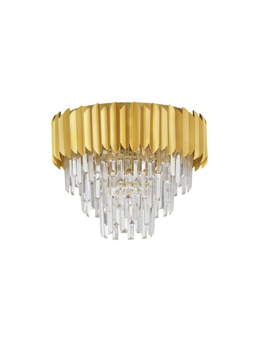 Plafoniera MAGNOLIA Gold Aluminum & Crystal Led 6X5W E14  Diam: 50 cm Nova Luce