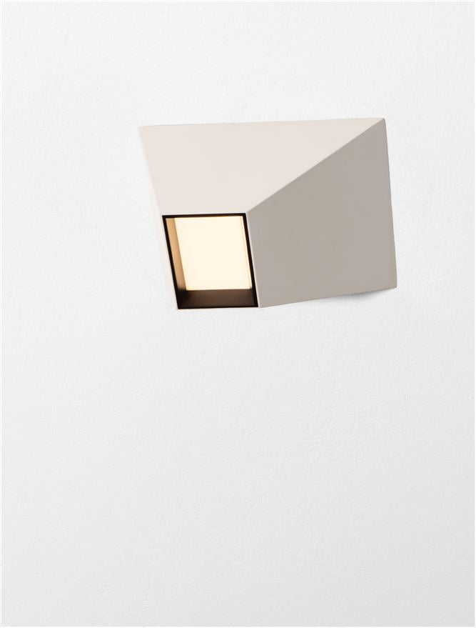 Plafoniera OUTOPIA Sandy Beige Aluminium & Steel LED 9W 3000K Dim: 15X15 cm  Nova Luce