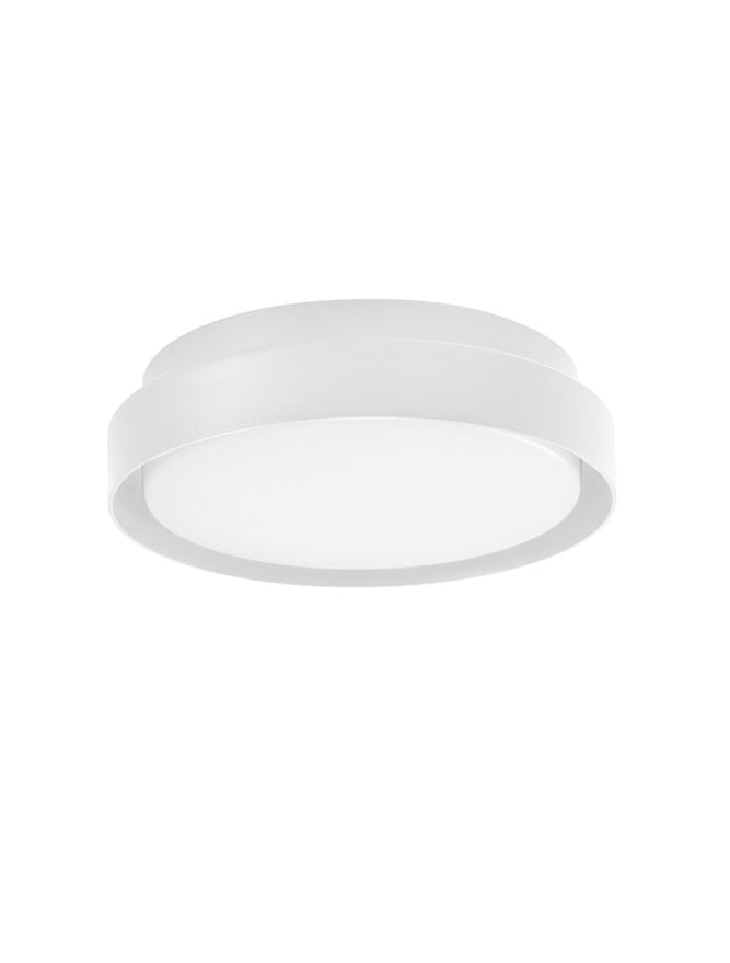 Plafoniera OLIVER Sandy White Aluminium Acrylic Diffuser 20W Diam: 27 cm IP65 Nova Luce