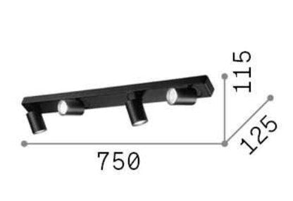 Plafoniera Rudy pl4 round Ideal-lux