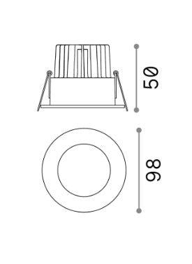 Lampa încastrata Room-65 fi round Ideal-Lux