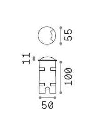 Spot incastrat de exterior Rocket mini pt one side Ideal-Lux