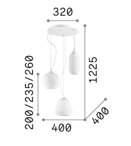 Lampa suspendata Origami sp3 Ideal-Lux