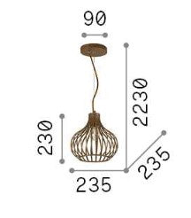 Lampa suspendata ONION sp1 d23 Ideal-Lux