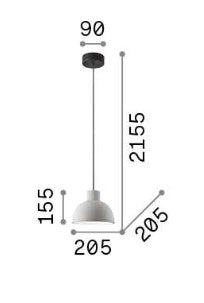 Lampa suspendata OIL-5 sp1 Ideal-Lux